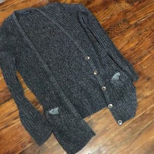 American Eagle grey knit cardigan
